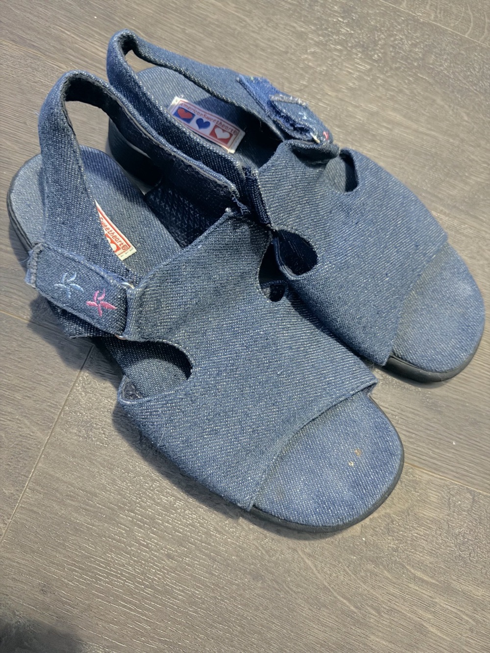 VINTAGE Americas Sweetheart dark denim sandals